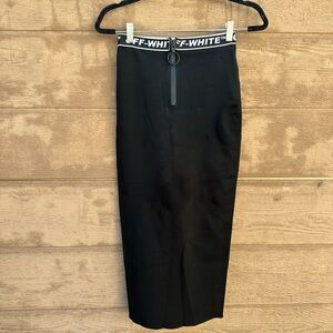 Off-White performance compression Black Pencil skirt